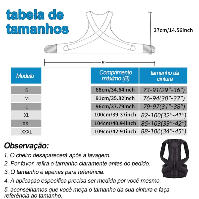 Corretor Postural Pro Elite - UltraConfort